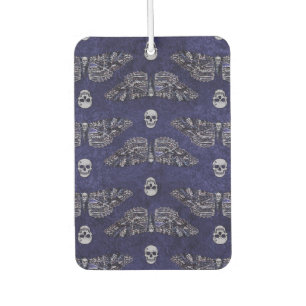 Falln Deathshead Moth and Skulls Car Air Freshener