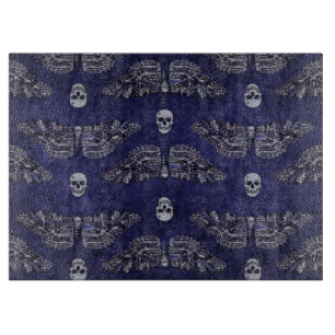 Falln Deathshead Moth and Skulls Cutting Board