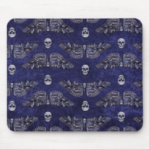 Falln Deathshead Moth and Skulls Mouse Mat