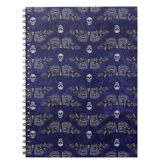 Falln Deathshead Moth and Skulls Notebook (Front)