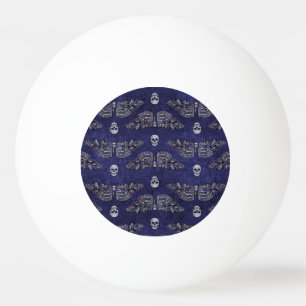 Falln Deathshead Moth and Skulls Ping Pong Ball