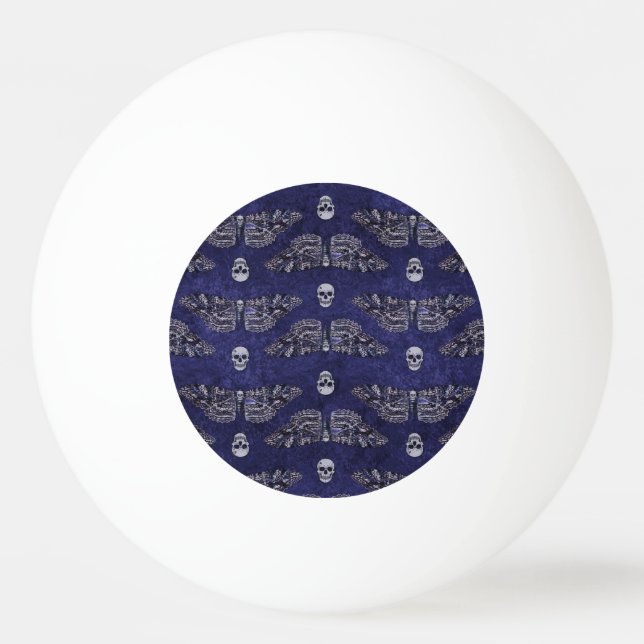 Falln Deathshead Moth and Skulls Ping Pong Ball (Front)