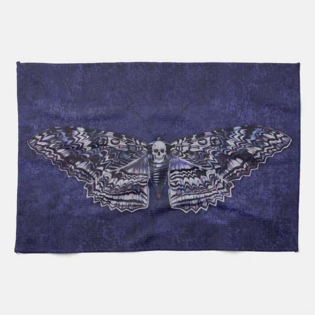 Falln Deathshead Moth Tea Towel (Horizontal)