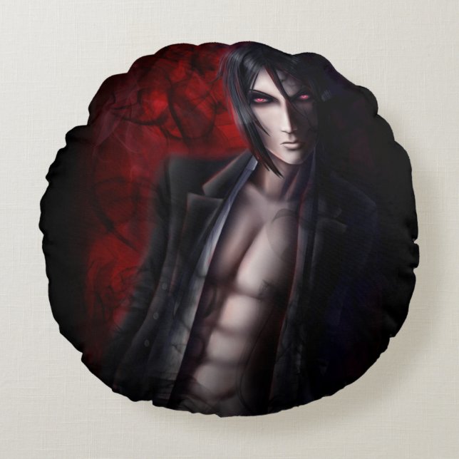 Falln Devil's Night Round Cushion (Front)