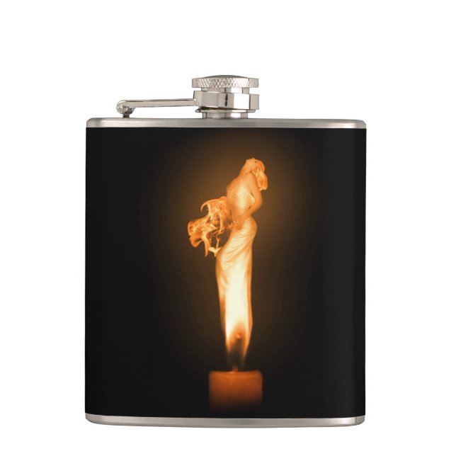 Falln Fire Hip Flask (Front)