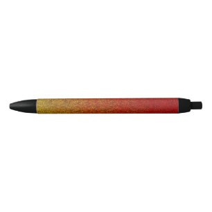 Falln Flame Glitter Gradient Black Ink Pen