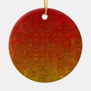 Falln Flame Glitter Gradient Ceramic Tree Decoration