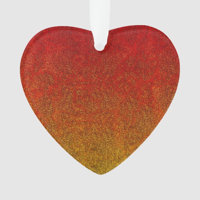 Falln Flame Glitter Gradient Ornament (Front)