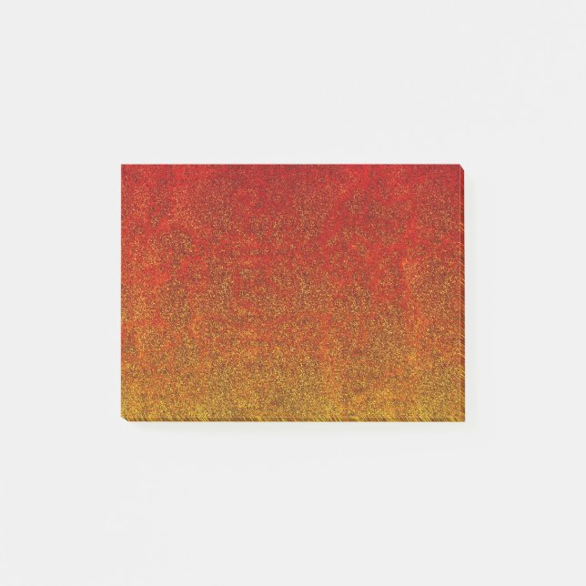 Falln Flame Glitter Gradient Post-it Notes (Front)