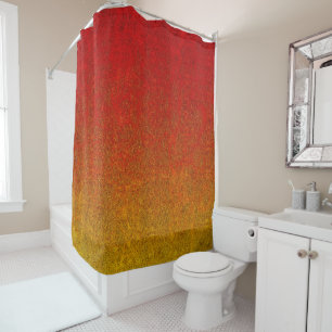 Falln Flame Glitter Gradient Shower Curtain