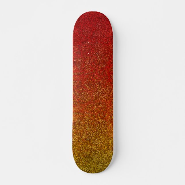 Falln Flame Glitter Gradient Skateboard (Front)