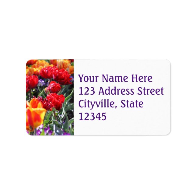 Falln Floral Crimson Waves Label (Front)