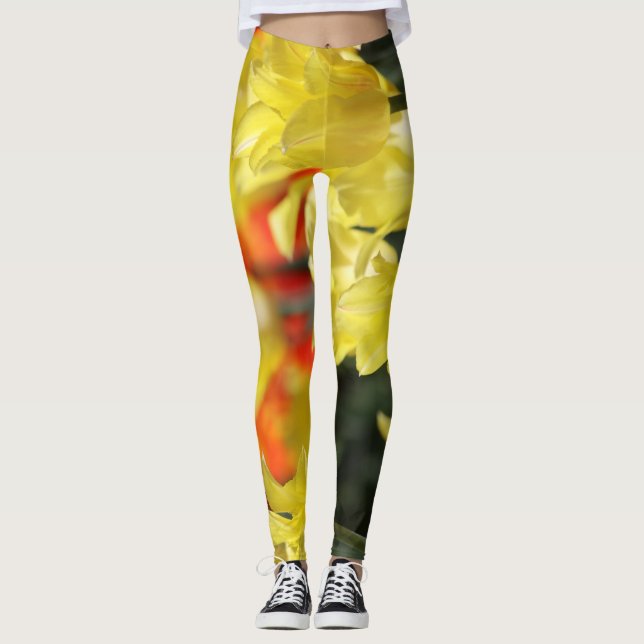 Falln Floral Summer Glow Leggings (Front)