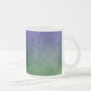 Falln Forest Nightfall Glitter Gradient Frosted Glass Coffee Mug