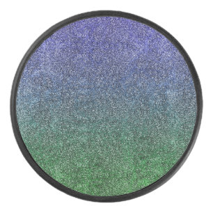 Falln Forest Nightfall Glitter Gradient Hockey Puck