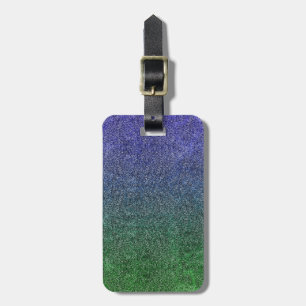 Falln Forest Nightfall Glitter Gradient Luggage Tag
