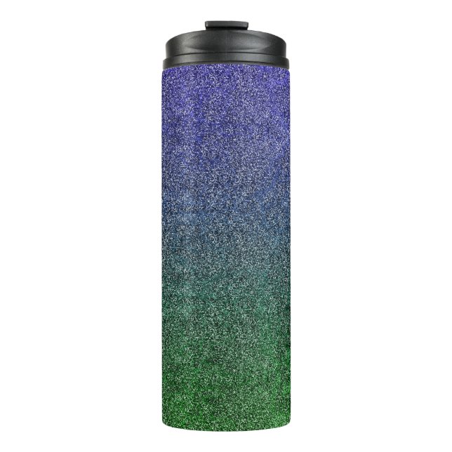 Falln Forest Nightfall Glitter Gradient Thermal Tumbler (Front)