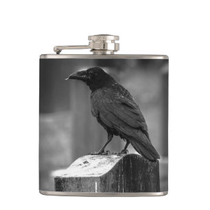 Falln Found A Feather Hip Flask
