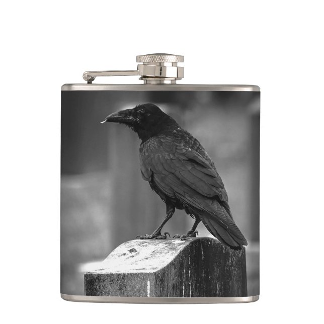 Falln Found A Feather Hip Flask (Front)