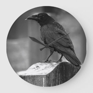 Falln Found A Feather Large Clock