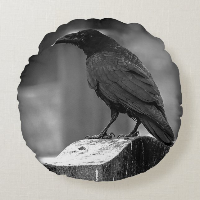 Falln Found A Feather Round Cushion (Front)