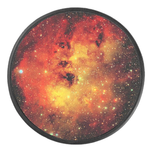 Falln Galaxy on Fire Hockey Puck (Front)