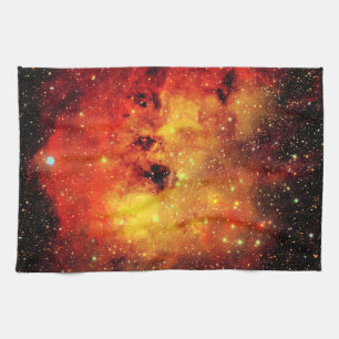 Falln Galaxy on Fire Tea Towel