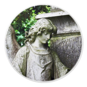 Falln Garden Angel Ceramic Knob