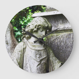 Falln Garden Angel Large Clock