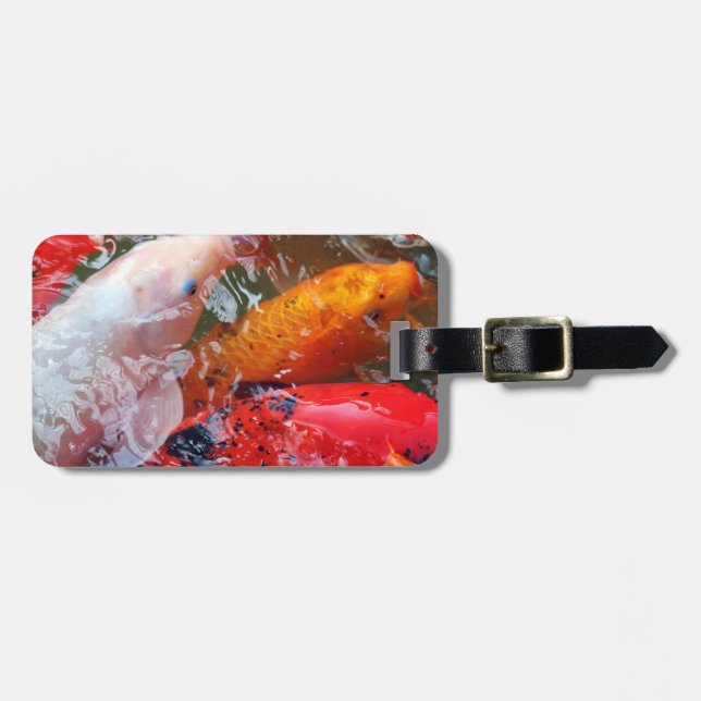Falln Gathering Koi Luggage Tag (Front Horizontal)