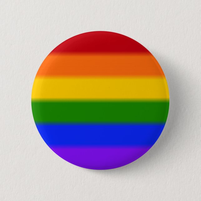 Falln Gay Pride Flag 6 Cm Round Badge (Front)