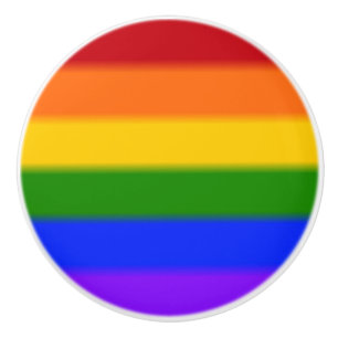 Falln Gay Pride Flag Ceramic Knob