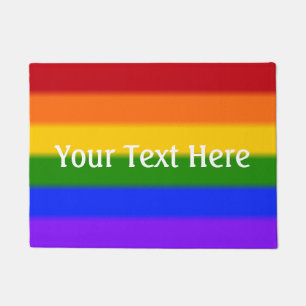 Falln Gay Pride Flag Doormat