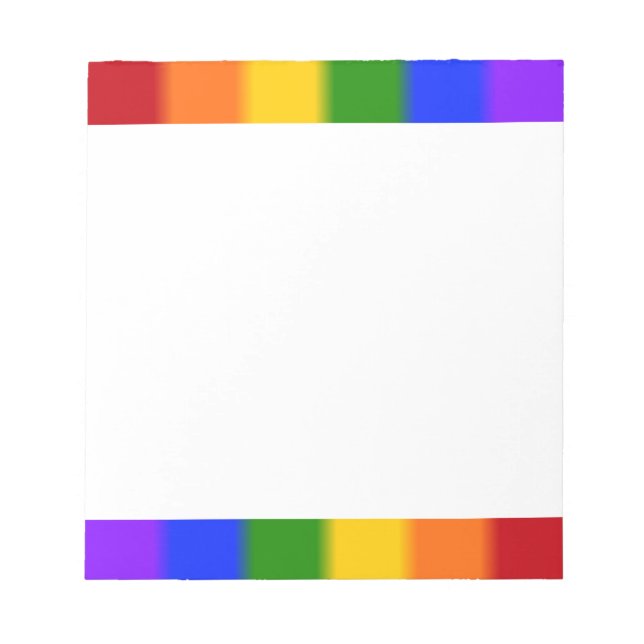 Falln Gay Pride Flag Notepad (Front)