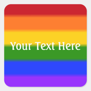 Falln Gay Pride Flag Square Sticker