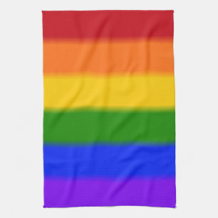 Falln Gay Pride Flag Tea Towel