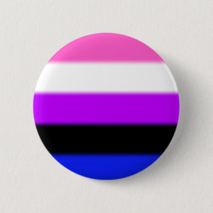 Falln Genderfluid Pride Flag 6 Cm Round Badge