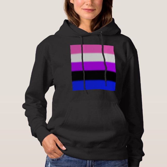 Falln Genderfluid Pride Flag Hoodie (Front)