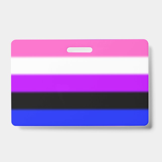 Falln Genderfluid Pride Flag ID Badge (Front)