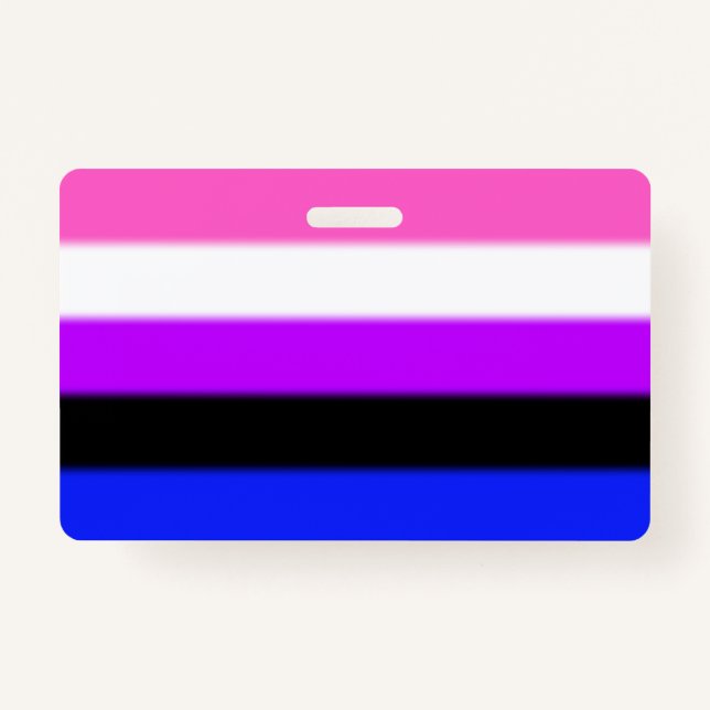 Falln Genderfluid Pride Flag ID Badge (Front)