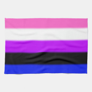 Falln Genderfluid Pride Flag Tea Towel