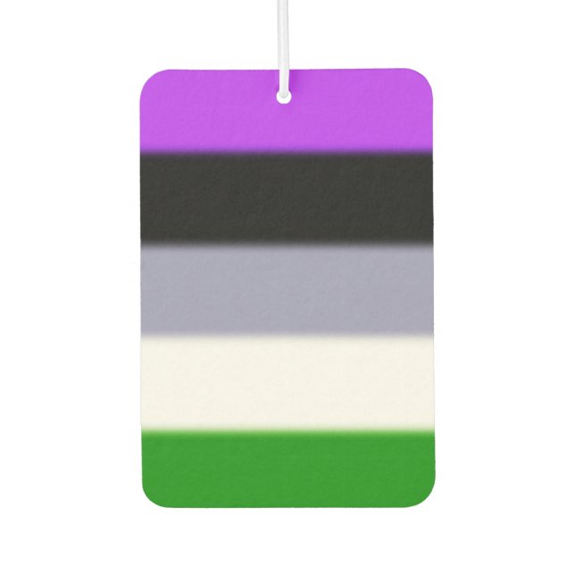 Falln Genderqueer Pride Flag Car Air Freshener (Front)