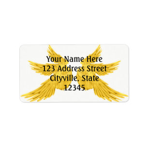 Falln Gold Archangel Wings Label