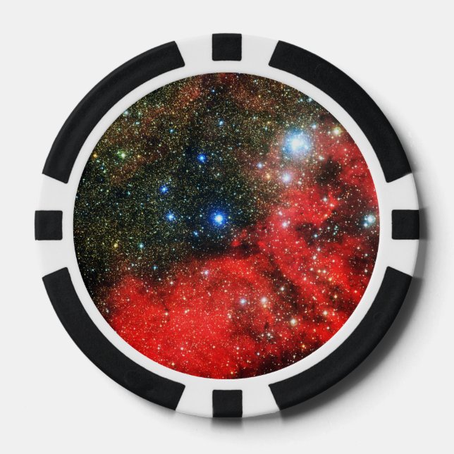 Falln Gold Dusted Galaxy Poker Chips (Front)