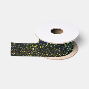 Falln Gold Dusted Galaxy Satin Ribbon