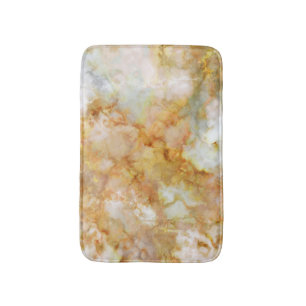 Falln Gold Rippled Marble Bath Mat