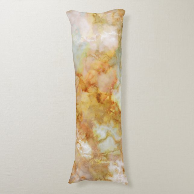 Falln Gold Rippled Marble Body Cushion (Front Vertical)