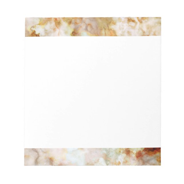 Falln Gold Rippled Marble Notepad (Front)