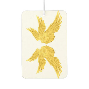 Falln Golden Archangel Wings Car Air Freshener