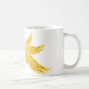 Falln Golden Archangel Wings Coffee Mug